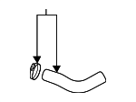 31030L3000 - Air &amp; Fuel Delivery: Fuel Filler Hose for Kia Image