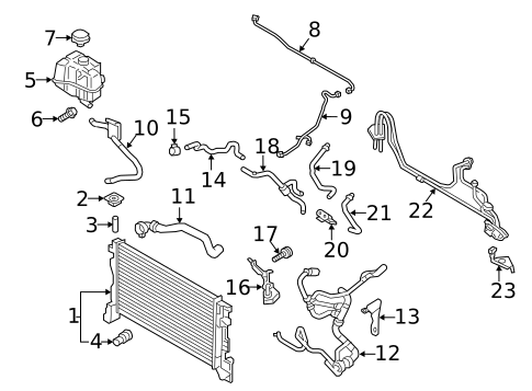 Radiator & Components for 2023 Volvo V60 #4