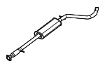 68069833AA - Exhaust: Converter &amp; Pipe for Mopar Image
