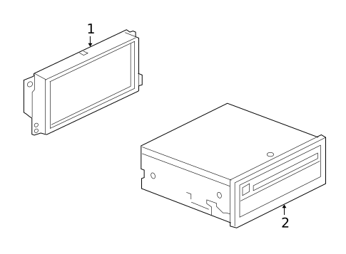 Navigation System Components for 2013 Audi A5 Quattro #1