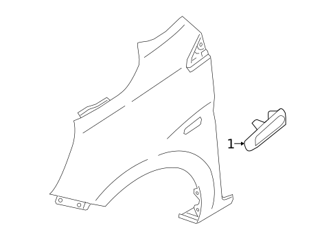 Exterior Trim - Fender for 2017 Mitsubishi Mirage #0