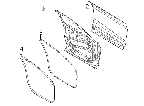 Door & Components for 2021 Ford Mustang Mach-E #0