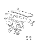 68439340AA - Interior Trim: Dash Panel Silencer for Mopar Image