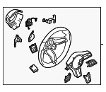 95834780410OK6 - Steering: Steering Wheel for Porsche: Cayenne Image