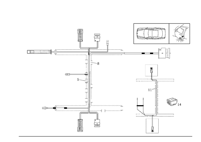 25467440 - Electrical System: Line Connector for Mercedes-Benz Image image