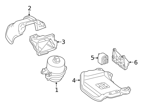 Brackets, Flanges & Hangers for 2019 Mercedes-Benz S 65 AMG&reg; #0