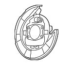 5191220AB - Brakes: Splash Shield for Chrysler: 200, Sebring | Dodge: Avenger, Caliber | Jeep: Compass, Patriot Image