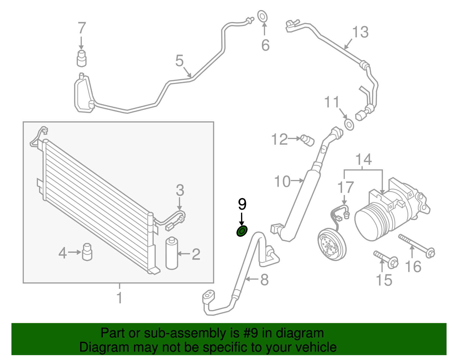O-Ring - Nissan (92477-9FV0A)