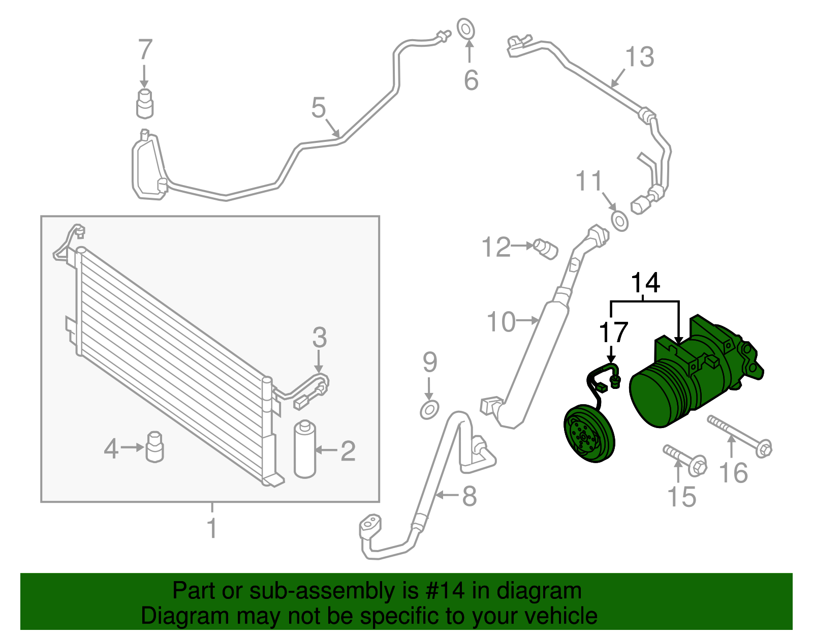 Compressor Assembly - Nissan (92600-9FV3B)