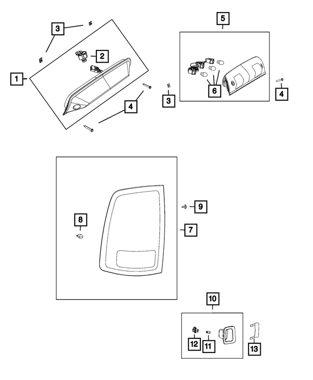 68523966AC - Electrical: Center High Mounted Stop Lamp for Mopar Image image
