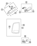 68523966AC - Electrical: Center High Mounted Stop Lamp for Mopar Image