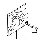 4S4Z5423942GAA - Body: Door Trim Panel for Ford: Focus Image