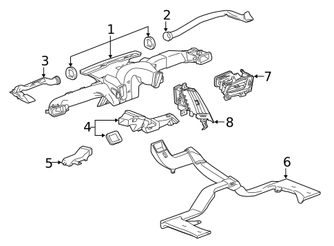Ducts for 2019 Cadillac Escalade ESV #0
