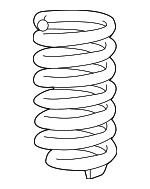 2943210100 - : Spring                                   for Mercedes-Benz: EQE 350 SUV, EQE 350+ SUV, EQE 500 SUV, EQE SUV AMG&amp;reg; Image