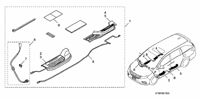 Door Side Sill Kit (Illuminated) for 2021 Honda Odyssey #0