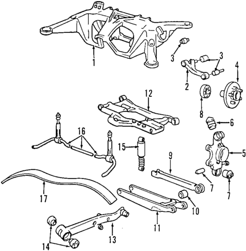 Rear Suspension for 1998 Volvo V90 #0