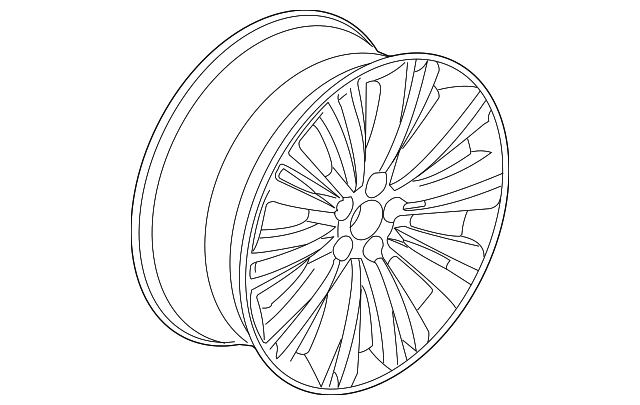 2010-2019 Jaguar Alloy Wheel - 19 Inch Aleutian - Front C2D4499