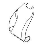 29691023039E43 - Body: Seat Back Cover for Mercedes-Benz Image
