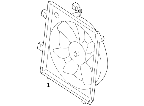 Condenser Fan for 1999 Mazda 626 #0
