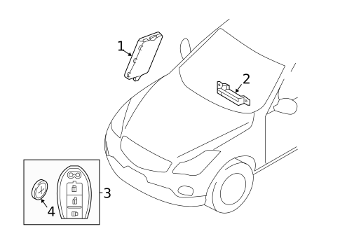 Keyless Entry Components for 2019 INFINITI QX30 #0