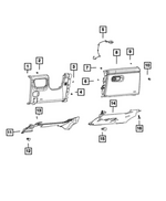 6PL991X7AG - Interior Trim: Instrument Panel Glove Box for Mopar Image