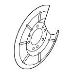 BP4K26261B - Brakes: Splash Shield for Mazda Image