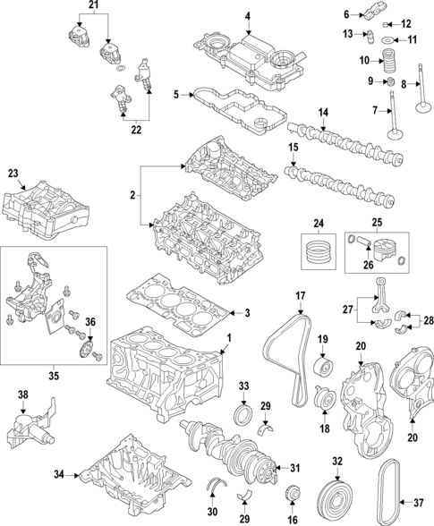 Engine for 2024 Volvo S60 #0