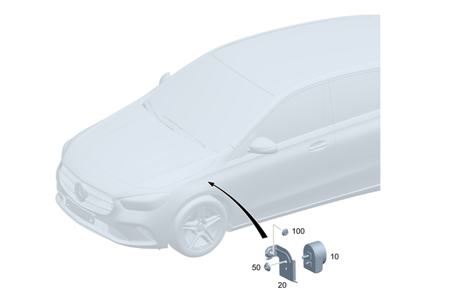 1775456800 - Electrical System: Holder for Mercedes-Benz: 180A, 180b, 220a, A220, A35 AMG, CLA250, CLA35 AMG, CLA45 AMG, CLA45 AMG S, EQB 250+, EQB 300, EQB 350, GLA250, GLA35 AMG, GLA45 AMG, GLB250, GLB35 AMG Image image