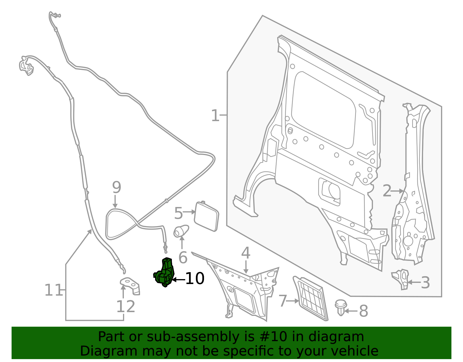 78827-1JA0A - High-Quality Fuel Door Latch for 2011-2017 Nissan Quest ...