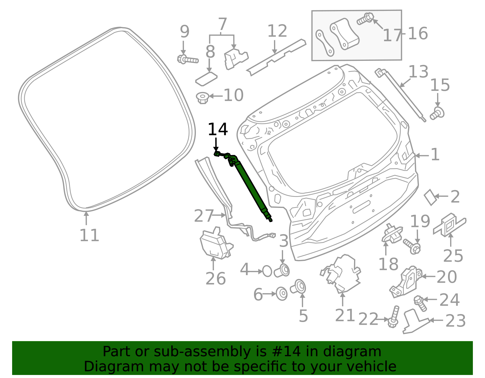 VA41-63-6EX - Tailgate Lift Motor 2023-2025 Mazda CX-50 | Mazda Parts ...