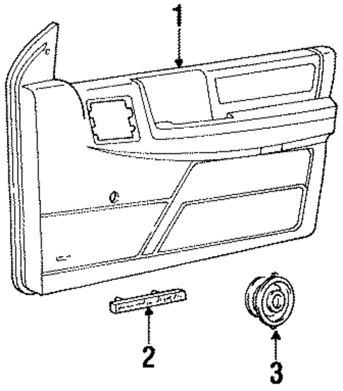 Interior Trim - Front Door for 1998 Jeep Grand Cherokee #0