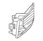 2958859501 - Body: Blind Spot Radar Bracket for Mercedes-Benz Image