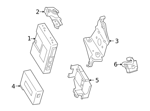 Communication System Components for 2020 Lexus GX460 #0
