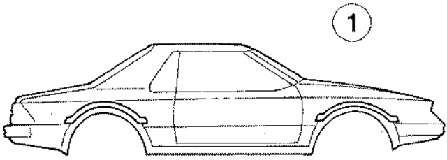 E3GZ6720000AA - Body: Stripe Tape for Ford: EXP Image