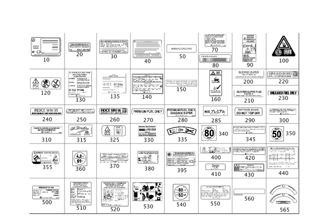 230817102026 - Tools and Accessories: Information Label for Mercedes-Benz Image image