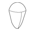 8691021010 - Body: Seat Back Cover Grommet for Genesis: Electrified G80, G70, G80, G90, GV70, GV80, GV80 Coupe | Hyundai: Accent, Azera, Elantra, Elantra N, Equus, Genesis, Genesis Coupe, Ioniq 6, Palisade, Santa Cruz, Santa Fe, Santa Fe Sport, Santa Fe XL, Sonata, Tiburon, Tucson, Veracruz, XG300, XG350 Image