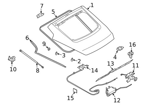 Liftgate for 2005 Nissan 350Z #0