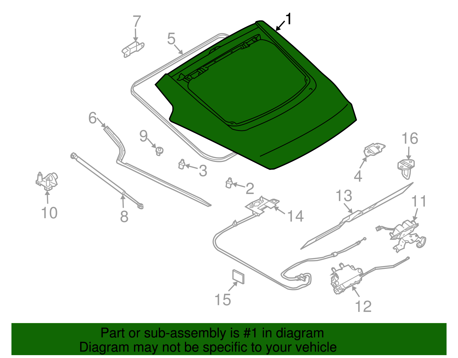 Lift Gate - Nissan (KMA0M-CD7AA)