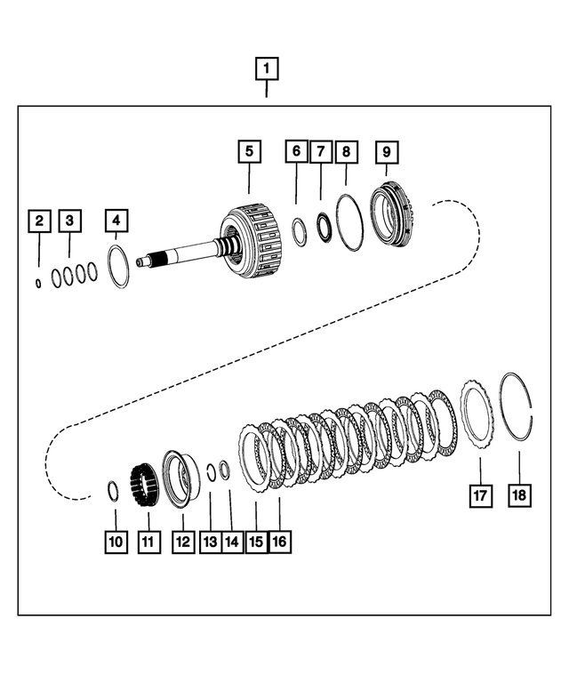 68637535AA - Transmission: Automatic Transmission Clutch Kit for Mopar Image image