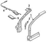 EAY170210A - Body: Outer Pillar for Mazda: MX-3 Image