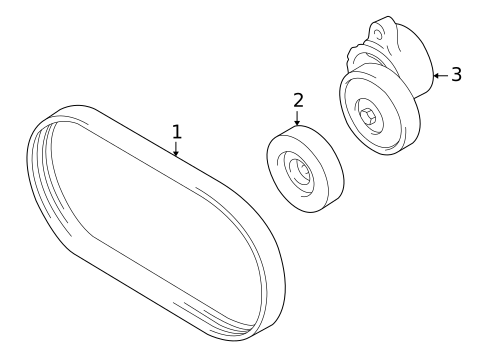 Belts & Pulleys for 2005 Suzuki Aerio #0
