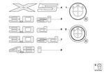 51147157696 - : Badge Rear for BMW Image