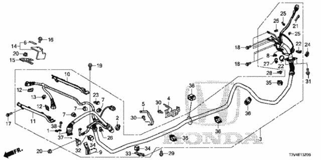 High Voltage Cable for 2014 Honda Accord #0