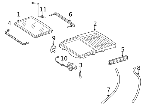 Sunroof for 2010 Mercedes-Benz CLS63 AMG #1