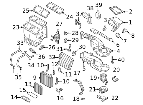 Condenser, Compressor & Lines for 2006 Volvo S80 #1
