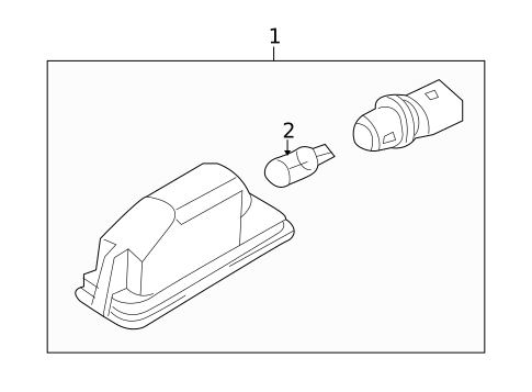 License Lamps for 2012 Volkswagen Golf R #0