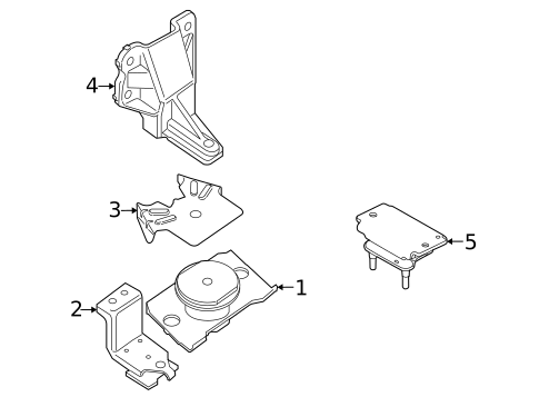 Engine Mounting for 2020 Nissan Frontier #1