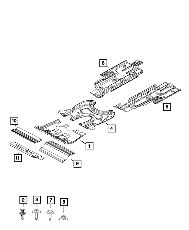 68328281AA - : Fascia Shield for Mopar Image