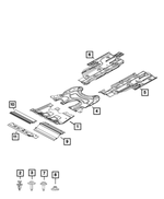 68328281AA - Frame, Bumper and Fascia: Fascia Shield for Mopar Image