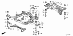 50235SJCA00 - Body/Air Conditioning: RETAINER, R. SUB-FRAME BOLT for Honda Image